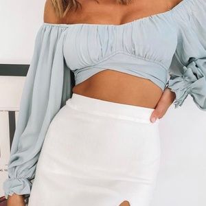 NWT Beginning Boutique Ground Theory Top Sage